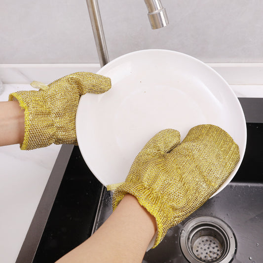steel wire dish cleaning gloves